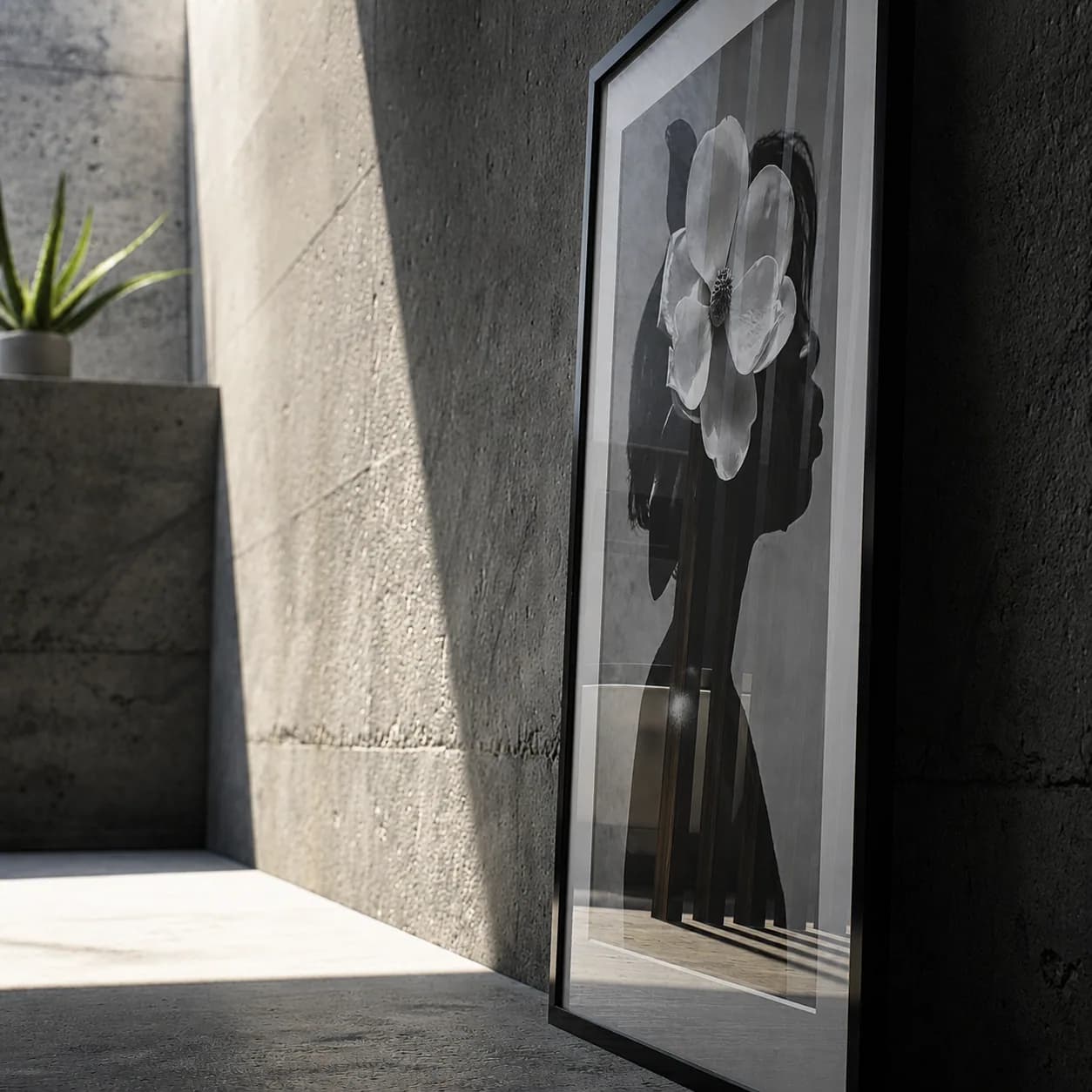 Detailbeeld van materiaal en licht in een 3D interieurvisualisatie