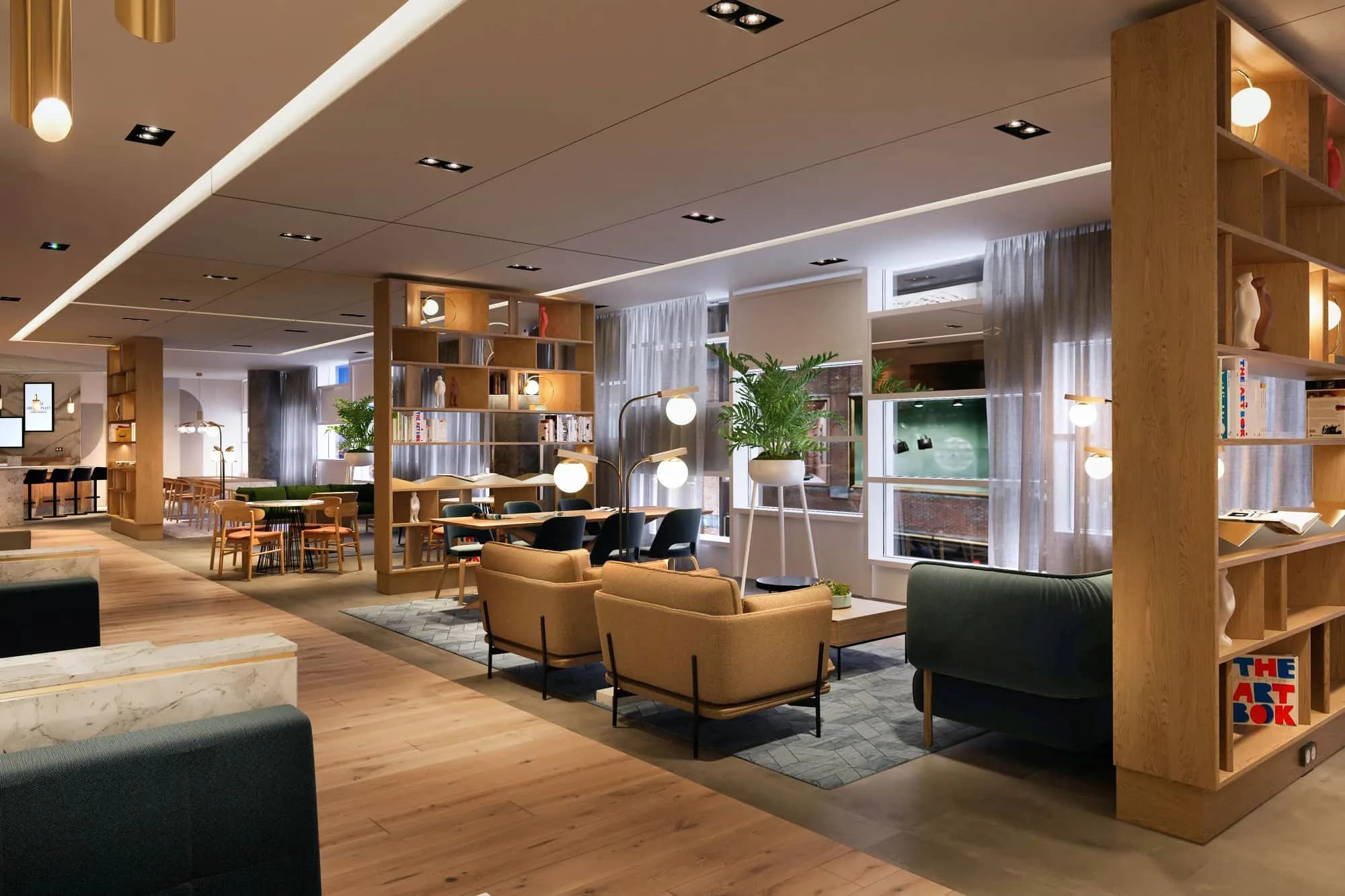 Hotel 3D visualisatie — publieke ruimte Crowne Plaza