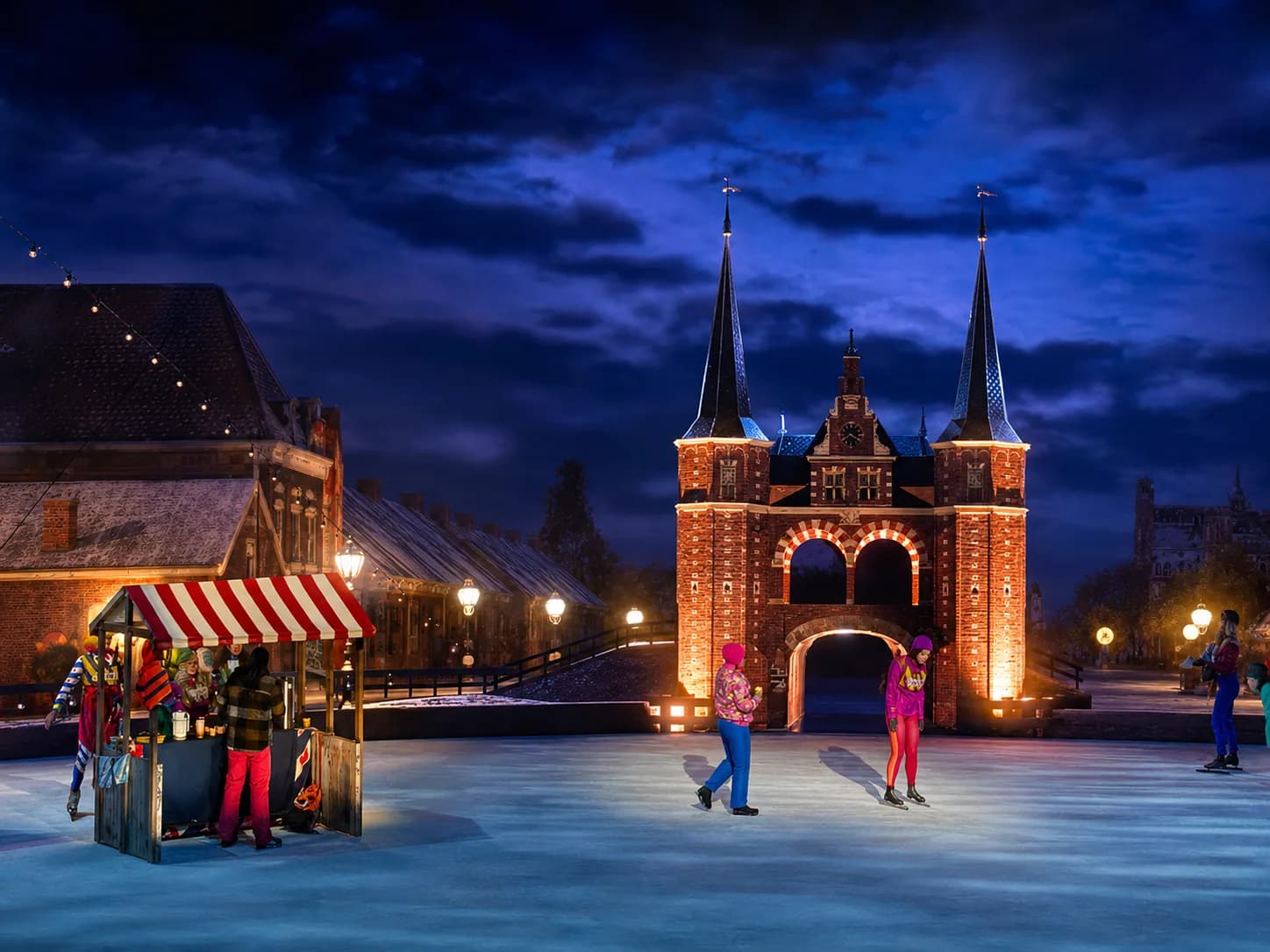Stage visuals musical De Tocht — LED-decor ijsshow