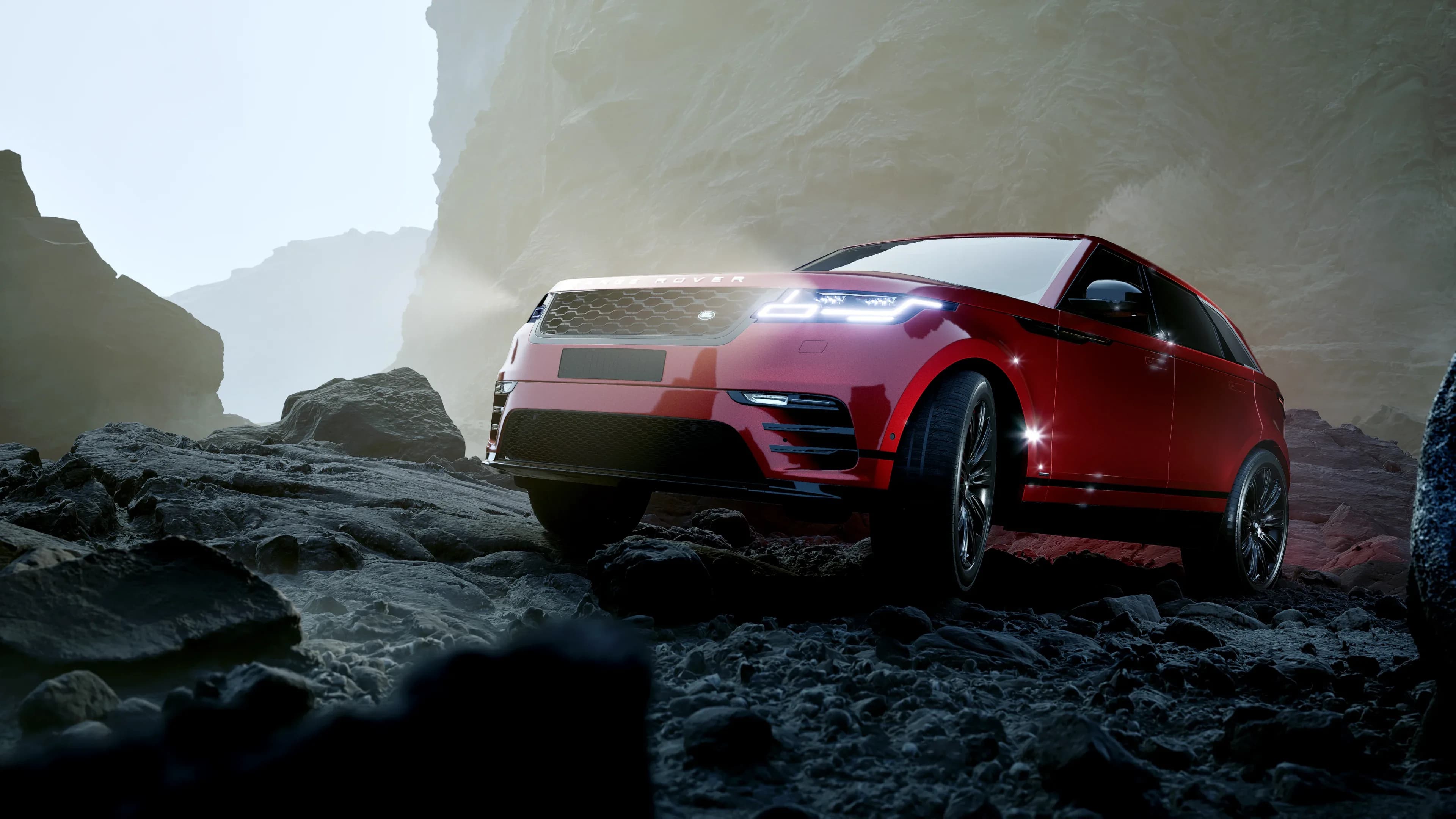 Cinematische 3D animatie van een auto