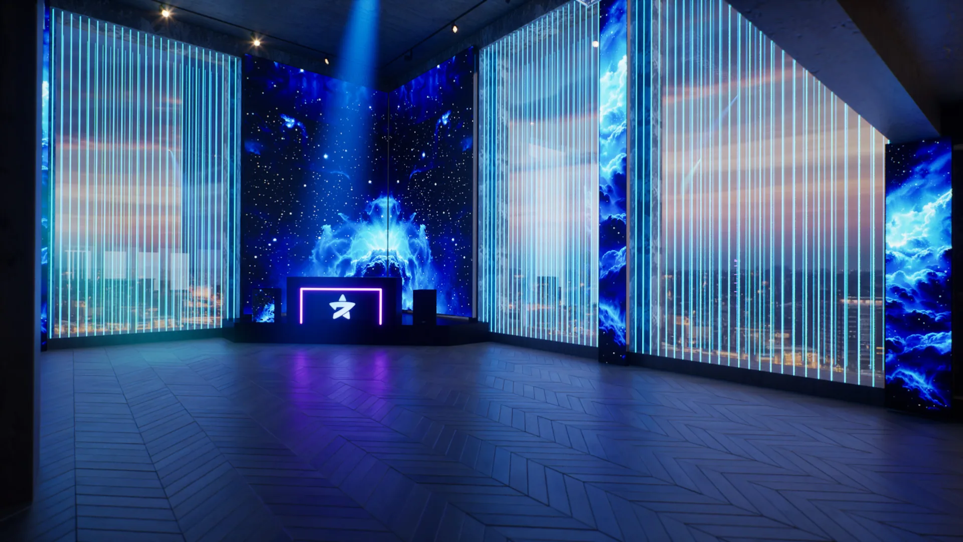 Immersive 3D experience installatie