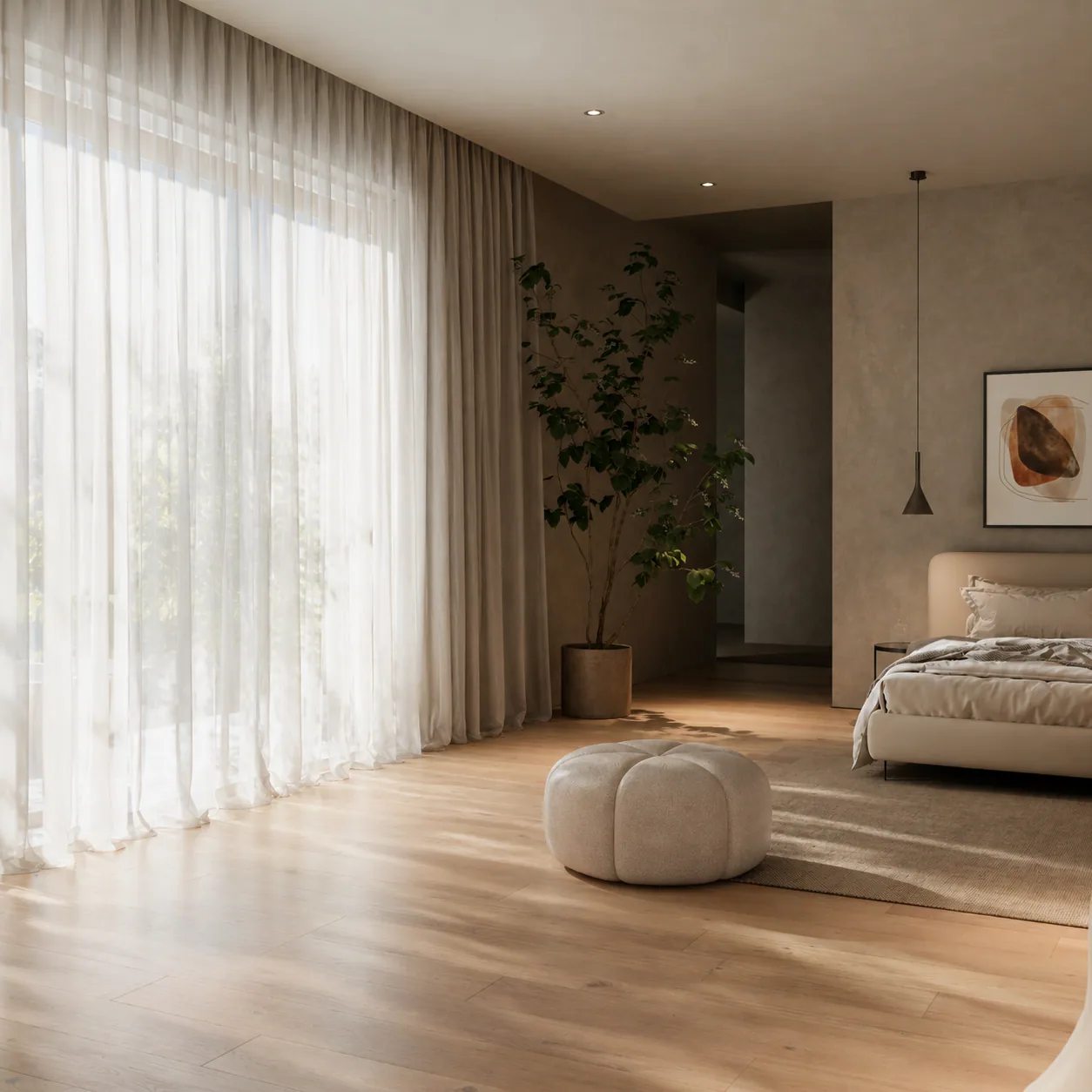 High-end villa 3D visualisatie — Desert Villa interieur